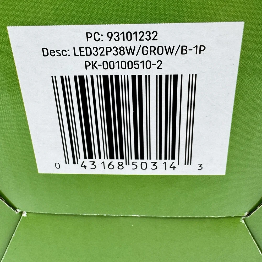 GE Grow Light LED PAR38 Bulb 50 PPF Balanced Spectrum For Seeds & Greens